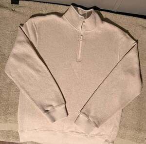 RedHead 1/4 Zip Pullover Sweater Size S Beige Textured